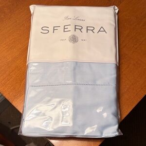 SFERRA Pair of King Fiona Pillowcases in Powder blue